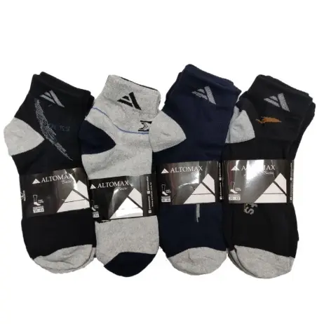 kit 6/12 Pares Meia Altomax Cano Curto Grosso Masculino Algodao