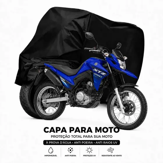 Capa Protetora Moto XTZ YAMARA 100% Impermeável Anti Uv Contra Chuva E Sol