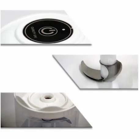 Mini Processador Com 3 Lâminas De Alimentos Moedor Alho Elétrico Sem Fio Recarregável USB