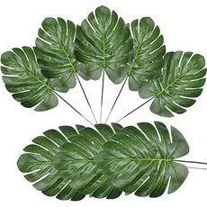KIT 10 Folha Artificial Verde Planta, Folhas Artificiais Para Decoração, Folha Artificial Decoração