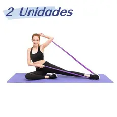 Kit 2/5/10 Elástico Treino Mini Band Faixa Elástica Thera Band Elástico Extensor Fisioterapia