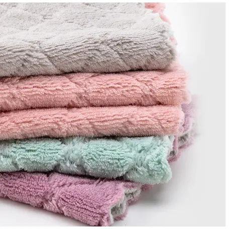 5 KIT Pano De Prato Forte Absorção De Água Microfibras Casa Pano De Limpeza Promoção