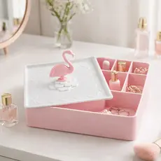 Organizador Multiuso Flamingo de Mesa Lifestyle - Jacki Design