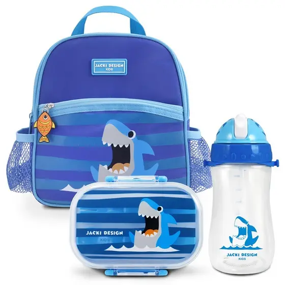 Conjunto de Lancheira Térmica 4750ml c/ Pote p/ Lanche de 2 Andares e Garrafa de 460ml Jacki Design