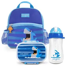 Conjunto de Lancheira Térmica 4750ml c/ Pote p/ Lanche de 2 Andares e Garrafa de 460ml  Jacki Design