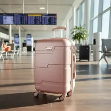 Mala de Viagem Bordo 10kg Rosa ABS Jacki Design 360° Leve Resistente