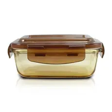 Pote de Vidro Hermético Marrom Tamanho Pequeno - Jacki Design