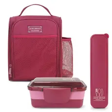 Kit Bolsa Térmica, Marmita, Porta Talheres - Jacki Design