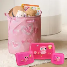 Kit Cesto Organizador Infantil 43,3L + Potes Organizadores