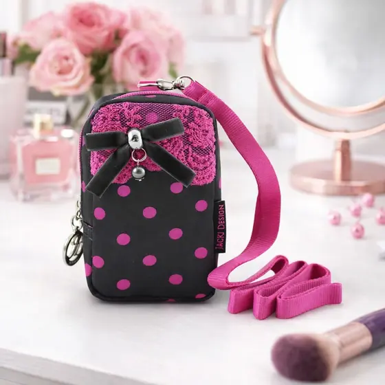 Porta Níquel Segredo Meigo Jacki Design Original com Alça – Compacto, Elegante e Seguro