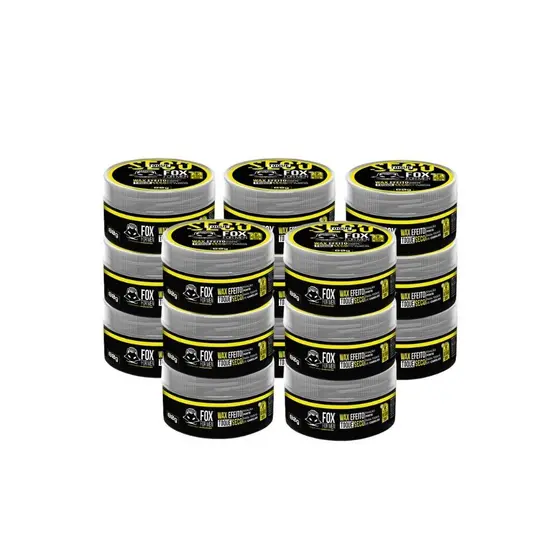 Kit 15 uni Pasta Modeladora Cera Capilar Masculina 80g