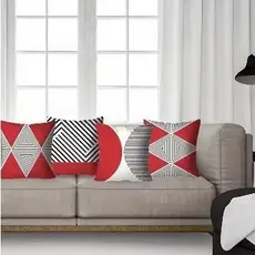 Kit com 4 Capas Decorativas para Almofadas p/ Cama ou Sofá 0,43 x 0,43