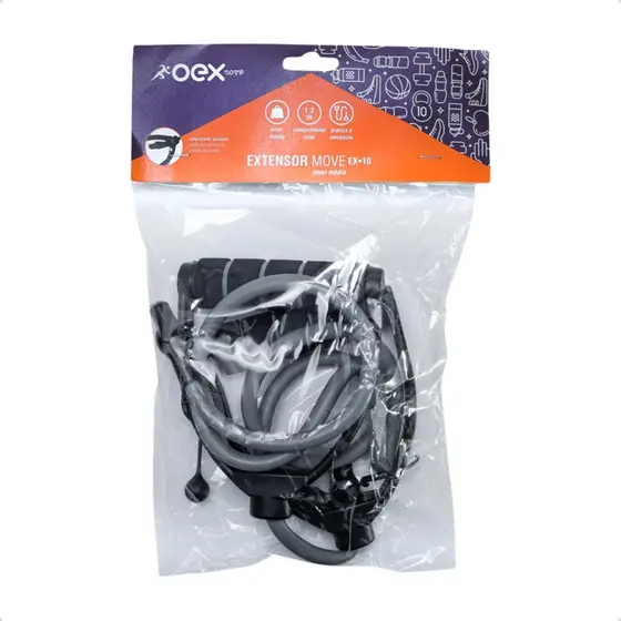Extensor Elástico Para Exercícios Nível Médio Oex Move EX10 Fortalecimento Corporal Original