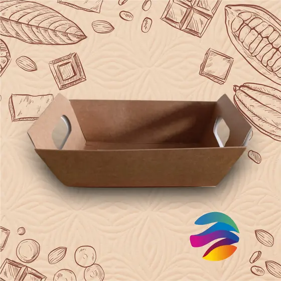 CESTA PAPEL KRAFT, 20 UNID - M - Páscoa; Cesta de Chocolate; Café da manhã- CX008