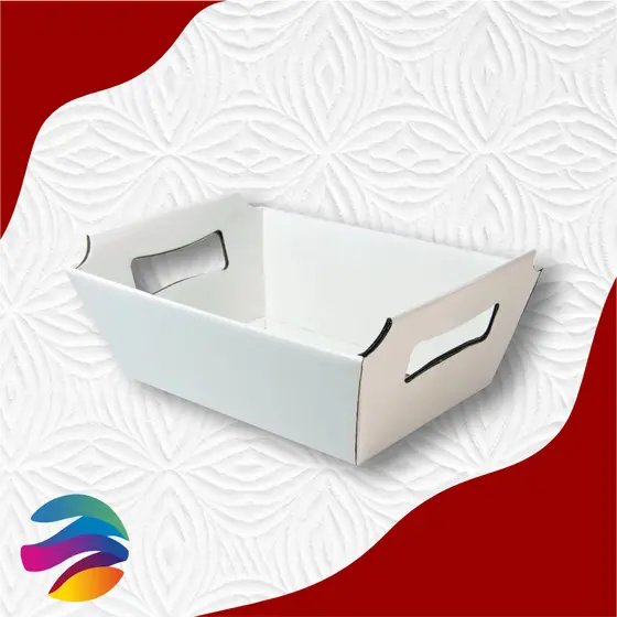 CESTA PAPEL BRANCO, 330G - 20 UNID- Dia dos Namorados; Cesta de Chocolate; Café da manhã- CX002