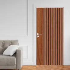 Adesivo Porta Madeira Vidro Decoração Revestimento Papel de Parede Envelopamento RIPADA - AMR010