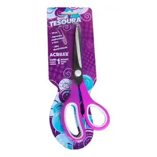 Tesoura Multiuso Anatômica 19 Cm - Roxa - Acrilex