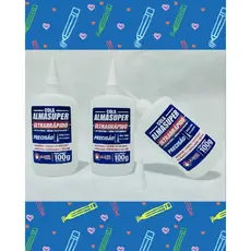 KIT c/ 3 Cola Almasuper Instantânea - 100g Ultrarrapida.