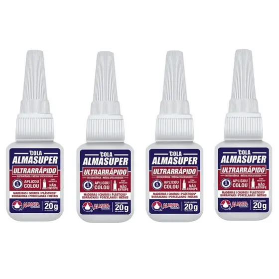 Cola Instantânea 20gr com 04 unidades.