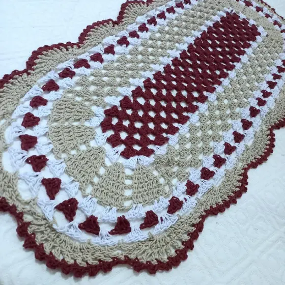 passadeira de crochê