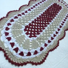 passadeira de crochê