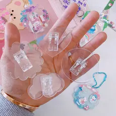 DIY Criativo Transparente Clipe Pasta Clipes Diário Livro Decoração Fotos Bilhetes Notas Carta Papelaria Material De Esc