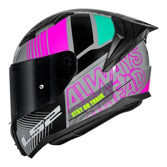 Capacete fechado Ls2 FF810 Vigo Shift Light Cinza + brinde