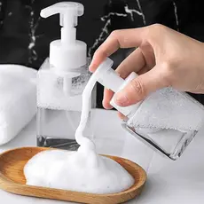 Porta Sabonete Líquido DANTAS Dispenser Pump Espumador Saboneteira Banheiro Cozinha Bancada Antivazamento Recarregável
