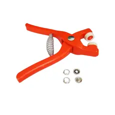 Kit Alicate de Botão de Pressão DANTAS 40 Botões Metal Tic Tac Ferramenta Pregar Body Roupa Bebê Costura
