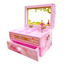Caixinha de Música DANTAS Porta Joias Bailarina Dançarina Musical Presente Menina Decoração Vintage Manivela