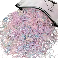 2000 peças elástico de cabelo feminino cores borracha multicolorido