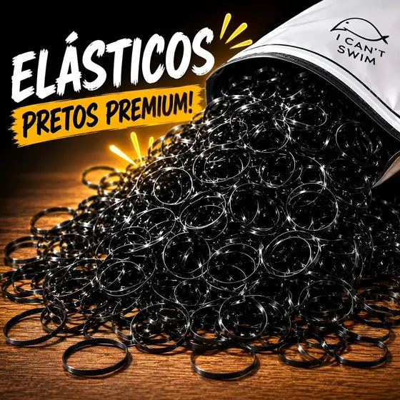 Kit 2000 Elásticos de Silicone para Cabelo Feminino Multicolorido + Bolsa