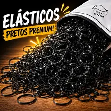 Kit 2000 Elásticos de Silicone para Cabelo Feminino Multicolorido + Bolsa