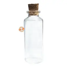 Flaconete de Vidro 30ml C/ Rolha (10 Unidades)