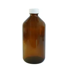 Frasco De Vidro 200ml C/ Tampa E Batoque (10 Unidades)