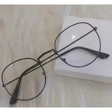 Oculos redondos unissex simples e modernos com armação de metal para fqualquer ocasiao masculino e feminino