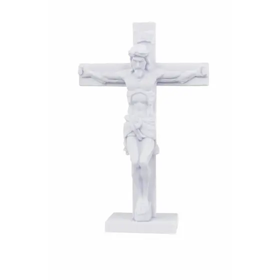 Imagem de jesus cristo crucificado 9,5cm Com Base  Decoração Religiosa