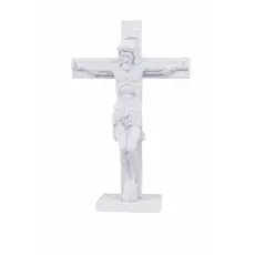 Imagem de jesus cristo crucificado 9,5cm Com Base  Decoração Religiosa