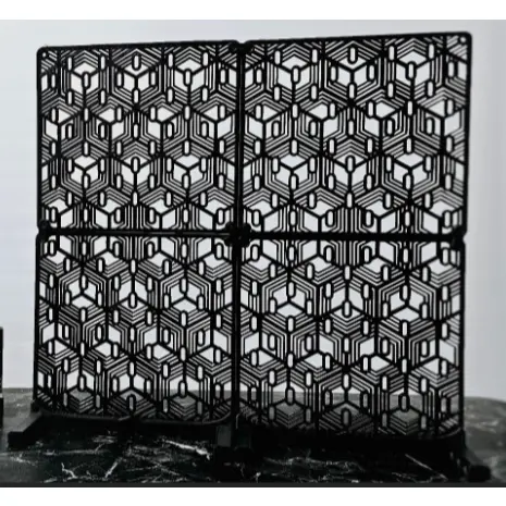 Painel Perfurado Modular 240x220cm Compatível com SKÅDIS Modelo Geométrico