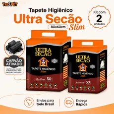 Tapetes Higiênicos 80x60 30/60 unidades Ultra Secão Carvão Ativado para Cães e Gatos Pets Grande