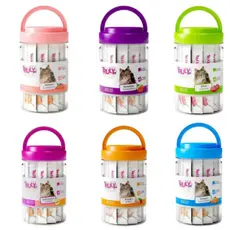 Truly Petiscos Creamy Wanpy Para Gatos Sabores Sortidos 50/40/25 Unidades