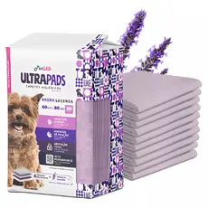 Tapete Higiênico Pet Aroma Lavanda UltraPads 60x60cm 30 Unidades