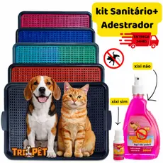 Tapete Sanitário Canino Lavável Com ou Sem Educador Adestrador Xixi Pode e Não Pode Para Cães