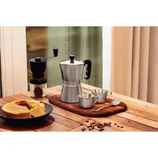 Cafeteira Italiana + Moedor de Café Tramontina