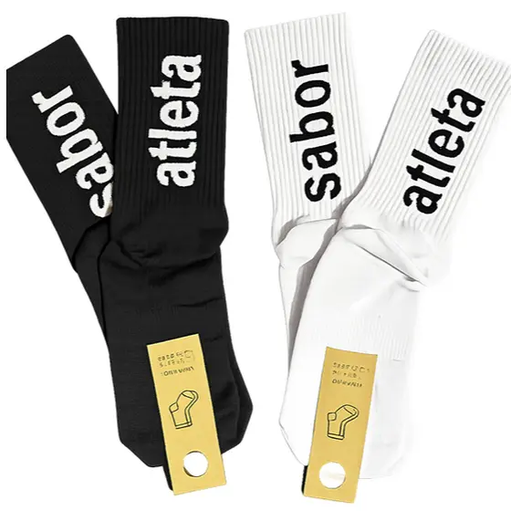 Kit Meia em poliamida SABOR ATLETA, unissex ANTIBOLHAS esportiva, corrida (ENVIO XPRESS)