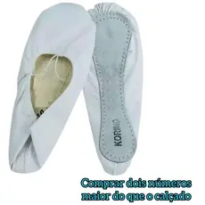 Sapatilha Meia Ponta, Korino Sola inteira cor Preta, Rosa, Branca (Marca  Só Dança) promoção saldo