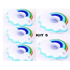 Kit 5 Boias Porta Copo Nuvem Verao Piscina BO33547