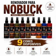 SIX Gel RENOVADOR PARA NOBUCK E CAMURÇA 100 ml COTURNOS, BOTAS, CALÇADOS EM NOBUCK E CAMURÇA
