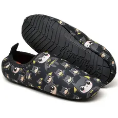 Sapatilha neoprene calce facil mini morcego personagem morcego menino calce facil sapatilha aquatica