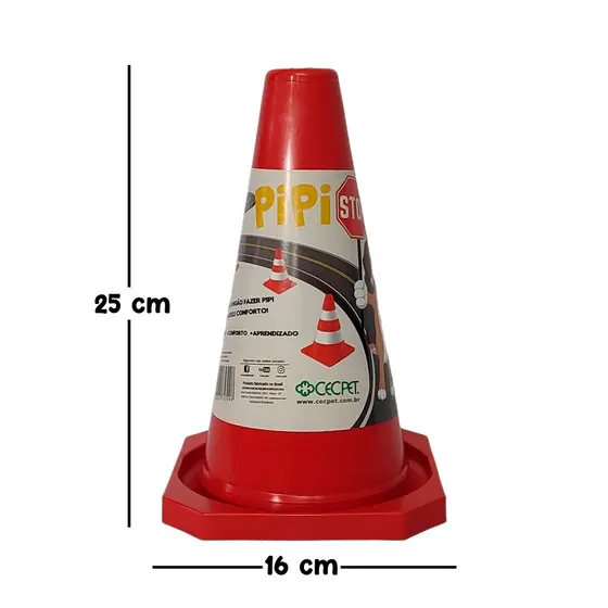 Sanitário canino cone educador pet para cachorro